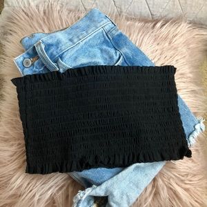 NEW BRANDY MELVILLE Jean Shorts And Tube Top